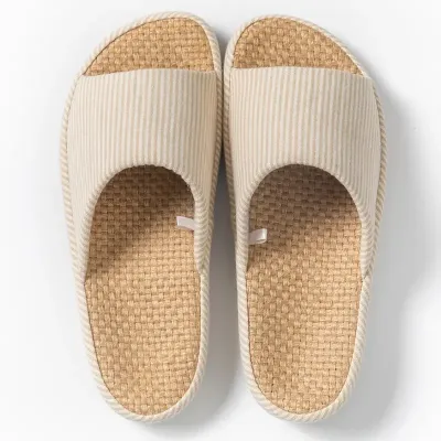  INDOOR COTTON AND LINEN SANDALS